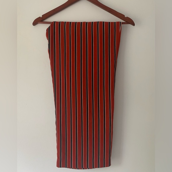 Zara striped loose fit paper bag pants - Picture 9 of 13